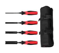 FTVOGUE Vanadium Steel Wood Chince Set Ergonomic Many 4pcs Kit de Herramientas de Cincel de Carpintería para Tallar