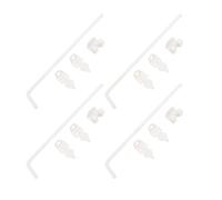 FTVOGUE Varilla de Caída para Puerta con Tornillo de Caña, Pestillo de Tierra de Acero de Aleación Resistente de 12 Pulgadas para Puertas Metálicas de Cercas de Madera, Doble Individual Segura con