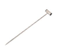 FTVOGUE Varilla de Sonda de Suelo de Acero Inoxidable de 14 Pulgadas Sonda de Muestreo de Suelo Probador de de Acero Inoxidable para Césped Jardín Granja Muestreo de Humedad No Se (en forma de T)