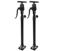 FTVOGUE Varilla de Soporte Telescópica, Tubo de Acero, Herramienta de Instalación de Tercera Mano, 2 Piezas, 64-115 Cm, Poste de Elevación Ajustable, 75 Kg Cada, para Colgar Gabinetes, Accesorios de