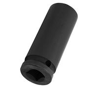 FTVOGUE Vaso de Impacto con Accionamiento de 1/2 Pulgada, Vaso Hexagonal Profundo de Acero de 21/22/24 Mm para Reparación de Automóviles, Compatible con Llave Neumática y Trinquete Manual (21MM)