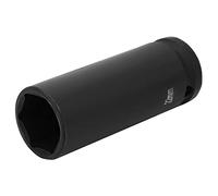 FTVOGUE Vaso de Impacto con Accionamiento de 1/2 Pulgada, Vaso Hexagonal Profundo de Acero de 21/22/24 Mm para Reparación de Automóviles, Compatible con Llave Neumática y Trinquete Manual (22MM)