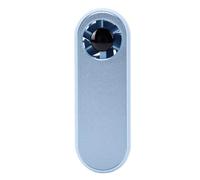 FTVOGUE Ventilador de Cuello y Mano Mini Ice Cooling, 100 Niveles de Velocidad Recargable por USB, con Pantalla Digital y Funcionamiento Silencioso para Uso en Exteriores, Oficina Viajes (BLUE)