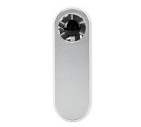 FTVOGUE Ventilador de Cuello y Mano Mini Ice Cooling, 100 Niveles de Velocidad Recargable por USB, con Pantalla Digital y Funcionamiento Silencioso para Uso en Exteriores, Oficina Viajes (WHITE)