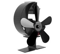 FTVOGUE Ventilador de Estufa Accionado por Calor, Ventilador de Chimenea de 5 Aspas de Aleación de Aluminio para Estufa de Leña, Circulación de Calor Rápida, Ahorro de Energía, 787 G para Uso en