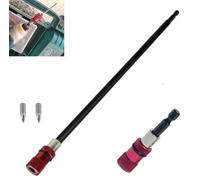 FTXanty 2Pcs Porta-Puntas Magnético (305mm+65mm) Puntas de Destornillador Imantado 1/4 Hexagonal Porta-Puntas Magnético de Cambio Rápido para Taladro Eléctrico Destornillador de Impacto