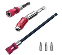 FTXanty 3pcs Portapuntas Magnético Puntas de Destornillador Imantado Magnetico 1/4 Portapuntas con Tope de Profundidad Soporte de Destornillador de Punta de Liberación Rápida Hexagonal