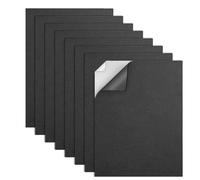 FTXanty 8Pcs Goma Eva Negro Foam Board Espuma Foam Autoadhesivo 300mm x 200mm x 2mm Estera de Espuma Eva Antideslizante Adhesivo para Muebles Puertas Ventanas Manualidades DIY