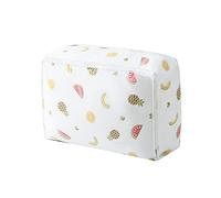 FTYEBDNC 2Pcs Folding Storage Basket, Storage Bfor Duvet Blanket, Dust-Proof Closet under Bed Big Moistureproof Organizer/Light Yellow/57 X 22 X 40Cm