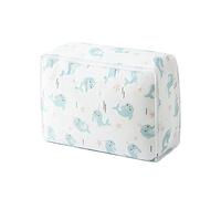 FTYEBDNC 2Pcs Folding Storage Basket, Storage Bfor Duvet Blanket, Dust-Proof Closet under Bed Big Moistureproof Organizer/Light Green/55 X 20 X 36Cm