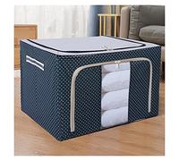 FTYEBDNC Clothes Storage Basket Oxcloth Storage Box, Folding Large Storage Box Dust-Proof Household Goods Fabric/1Pc/50 * 40 * 33Cm