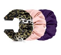 FTYQUEE Scrunchies - Correas de reloj compatibles con correas de reloj de 16 mm, 18 mm, 19 mm, 20 mm, 22 mm, correa de repuesto de liberación rápida, correas elásticas de tela para hombres y mujeres