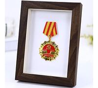 FTYYSWL Marco de medalla de exhibición, maratón, título y soporte de exhibición, medalla militar/guerra/deportes, caja de almacenamiento para recuerdos