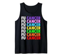 FU Cancer - Camiseta de Manga Corta con Texto en alemán Fuck Cancer Camiseta sin Mangas