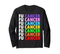 FU Cancer - Camiseta de Manga Corta con Texto en alemán Fuck Cancer Manga Larga