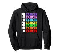 FU Cancer - Camiseta de Manga Corta con Texto en alemán Fuck Cancer Sudadera con Capucha