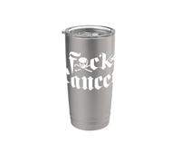 FU Cancer - Camiseta - Fuck Cancer TShirt Cancer Awareness Vaso térmico de acero inoxidable de doble pared