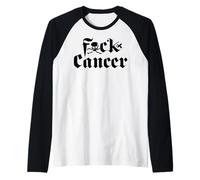 FU Cancer T Shirt - Fuck Cancer Tshirt Cancer Awareness Camiseta Manga Raglan