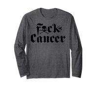 FU Cancer T Shirt - Fuck Cancer Tshirt Cancer Awareness Manga Larga