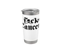 FU Cancer T shirt - Fuck Cancer TShirt Cancer Awareness Vaso térmico de acero inoxidable de doble pared