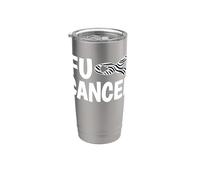 FU NET Camiseta de cáncer carcinoide neuroendocrino Cinta de cebra Vaso térmico de acero inoxidable de doble pared