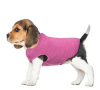 FUAMEY Chaleco de Forro Polar para Perro, Sudadera cálida para Cachorros, suéter elástico para Perro, Abrigo de Cuello Alto, Chaqueta de Invierno para Perro con Agujero para Correa, suéteres de Perro