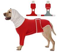 FUAMEY Traje quirúrgico para perros hembra esterilización, alternativa al cono de la vergüenza para dejar de lamer, traje de recuperación transpirable para perros machos para después de una cirugía de
