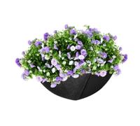 FUANA 2 forros de fieltro negro para cestas colgantes para plantas al aire libre, 12 x 5.5 pulgadas, 14 x 6.6 pulgadas, 16 x 7.9 pulgadas, almohadillas de repuesto para macetas de flores, uso en
