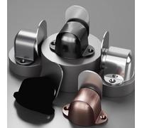 FUANA 2 topes magnéticos de puerta para puertas, diseño de aleación de zinc a prueba de óxido con imán fuerte, fácil instalación de montaje en pared, compatible con huecos de 5 a 25 mm, tope de