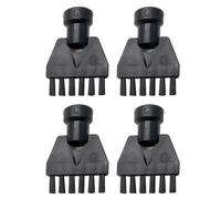 FUANA 4 cabezales de cepillo limpiador a vapor con cerdas de latón compatibles con la serie Karcher SC, accesorios de limpieza efectivos para tareas de limpieza profunda