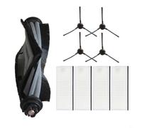 FUANA 9 piezas para accesorios de aspiradora, estación de fregona, envoltura anti-pelo para cepillo de rodillo principal, filtro y cepillos laterales, juego de limpieza profunda de suelos y alfombras