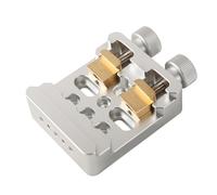 FUANA Abrazadera de base de montaje de cola de milano, telescopio astronómico, montaje ecuatorial, placa de liberación rápida de aleación de aluminio con pernos dobles, para rojo, plateado y negro