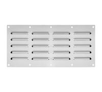 FUANA Accesorios para parrilla de panel de ventilación de acero inoxidable, hogueras de mampostería y cocinas al aire libre, 13.5 x 5.25 pulgadas, grado 304