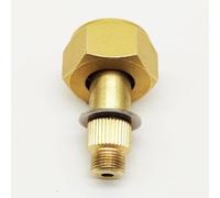 FUANA Adaptador de cilindro de acero para tanque de gas GLP para exteriores, para estufa de camping, cobre + cabezal convertidor de aleación de aluminio, compatible con Rusia, Ucrania, Polonia