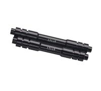 FUANA Adaptador de eje pasante delantero y trasero de 15/12 mm a 9 mm para varilla convertidora de buje de aleación de aluminio con kit de reparación de bicicletas de arandela de goma