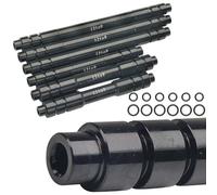 FUANA Adaptador de eje pasante para bicicleta de 12/15 mm a 9 mm, conversión QR para bicicleta de carretera MTB con aleación de aluminio mecanizado CNC, kit de reparación de bicicleta frontal de 100