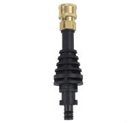 FUANA Adaptador de extensión de lanza corta para WORX WA4013 para hidrolavadora a presión, conector de plástico negro de 150 mm para limpieza al aire libre