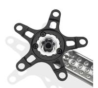 FUANA Adaptador de manivela de plato para 110BCD y 130BCD, espaciador de conversión de aleación de aluminio 6061 para bielas de montaje directo, kit de reparación de bicicleta ligero de 50 g/59 g