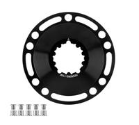 FUANA Adaptador SRAM 110 BCD para conversión de manivela de 3 agujeros a 4 agujeros, aluminio CNC 7075 con kit de reparación de bicicleta de tornillo