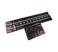 FUANA Alfombrilla de pesca para desenganchar, 140 x 35 cm, con cinta métrica, rodillera acolchada, portátil, enrollable, color negro para rojo