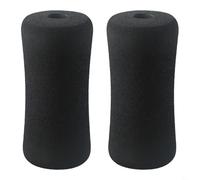 FUANA Almohadillas de espuma de repuesto para máquinas de ejercicio de gimnasio en casa, para rodillos de alta densidad para tubos de 22-25 mm, 7 pulgadas, paquete de 2 (23 x 90 x 170 mm)