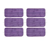 FUANA Almohadillas reutilizables para mopa Swiffer WetJet, repuesto de microfibra lavable, azulejos de madera dura, color morado, paquete de 4 o 6