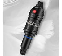 FUANA Amortiguador trasero de aire para bicicleta de 125/150/165/190 mm con presión de aire ajustable 100-150 PSI, aleación de aluminio para amortiguación de vibraciones todoterreno, kit de reparación