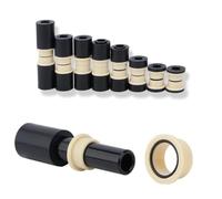 FUANA Amortiguador trasero de bicicleta de aleación de aluminio de 125 a 200 mm para bicicleta de montaña con función de bloqueo compatible con bicicletas plegables y centrales, kit de reparación de