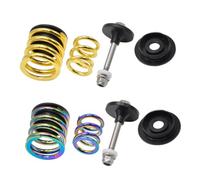 FUANA Amortiguador trasero para Brompton y para bicicleta plegable 3sixty, eje de aleación Ti TC4, 40 x 68 mm, ultraligero y de alta resistencia, kit de reparación de bicicletas gris/plateado/colorido