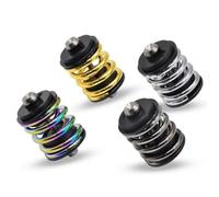 FUANA Amortiguador trasero para Brompton y para bicicleta plegable 3sixty, varilla de tornillo de aleación Ti TC4, 40 x 68 mm, 154 g, kit de reparación de bicicletas gris/plateado/colorido/dorado