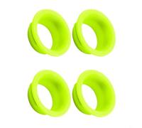 FUANA Anillos de pinza de freno de bicicleta para la serie Magura MT5/MT7, 4 cubiertas de abrazadera de plástico coloridas, actualización decorativa ligera para ciclismo (verde claro)