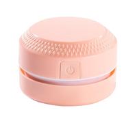 FUANA Aspiradora de escritorio Mini barredora de mesa con potencia de 10 W, succión de 10,1 a 15 KPA, silenciosa de 36 a 45 dB, recargable por USB, diseño compacto para un recogedor más rápido