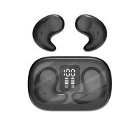 FUANA Auriculares inalámbricos M51 Sleep con pantalla digital, mini auriculares deportivos intraurales invisibles, rango de 5.1, 33 pies, emparejamiento de doble dispositivo para cable de auriculares