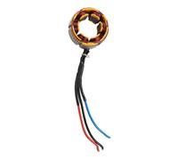 FUANA Bobina de estator de 180 mm, accesorio de herramienta eléctrica de metal con 26,5 mm de diámetro interior y 48 mm de diámetro exterior, compatible con motores eléctricos sin escobillas, amarillo